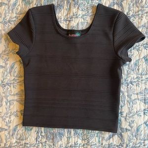 Rare by Debra girls black party top